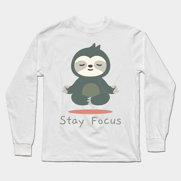 Koala Good Stay Focus Long Sleeve T-Shirt by Nawaw